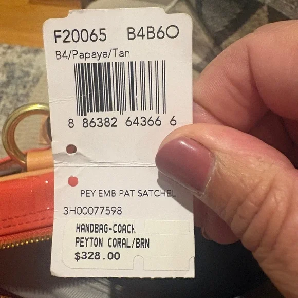 Coach Peyton Embossed Patent Leather Satchel - Picture 17 of 17